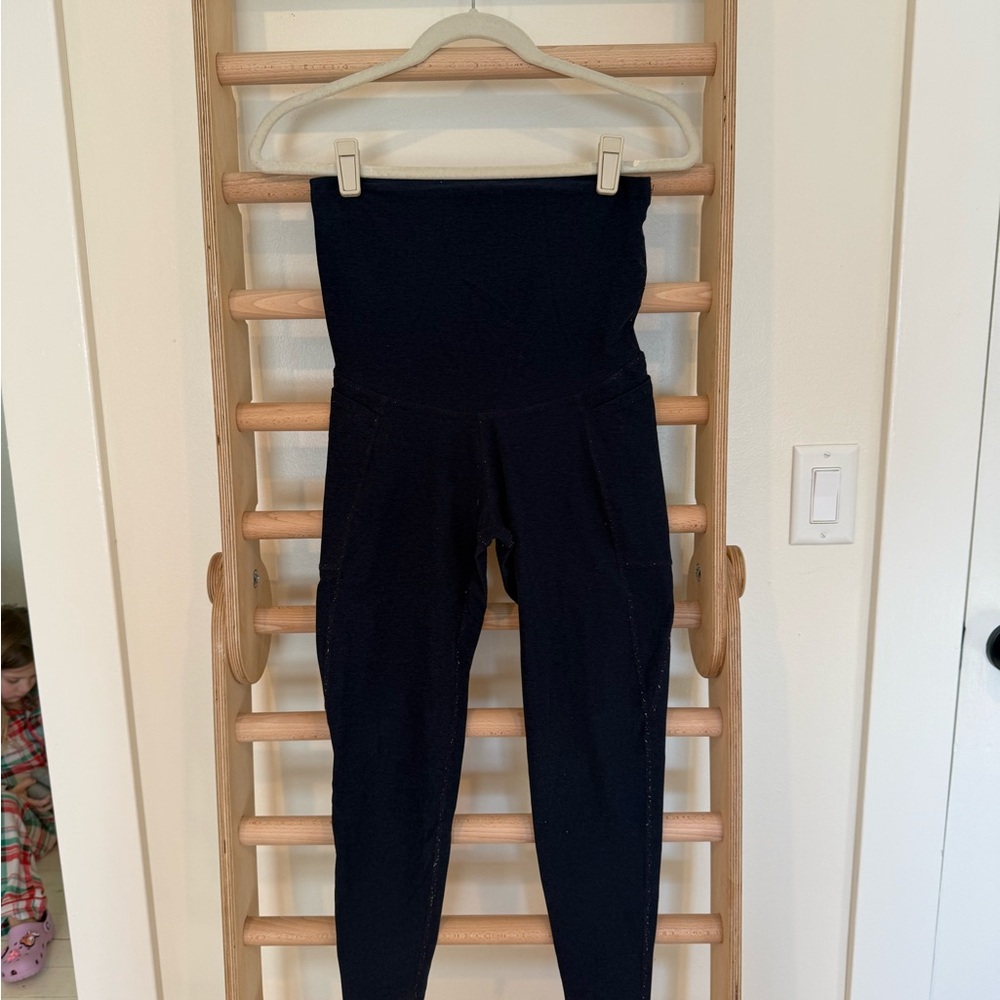 Beyond the Bump Navy High-Waisted Leggings